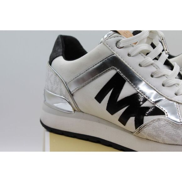 Michael Kors Maddy Two-Tone Logo Trainer - Picture 11 of 12